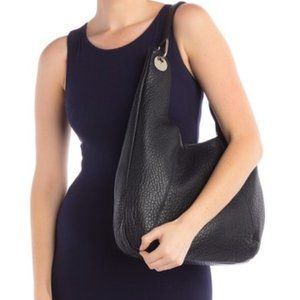 Vince Camuto Zoey Black Leather Hobo Handbag
